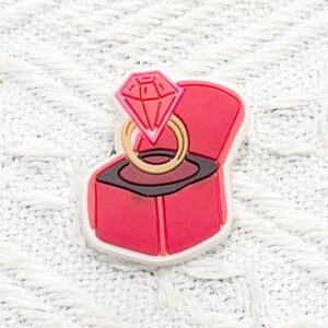 5/$15 MUST BUNDLE Red Diamond Ring CROCS Charm